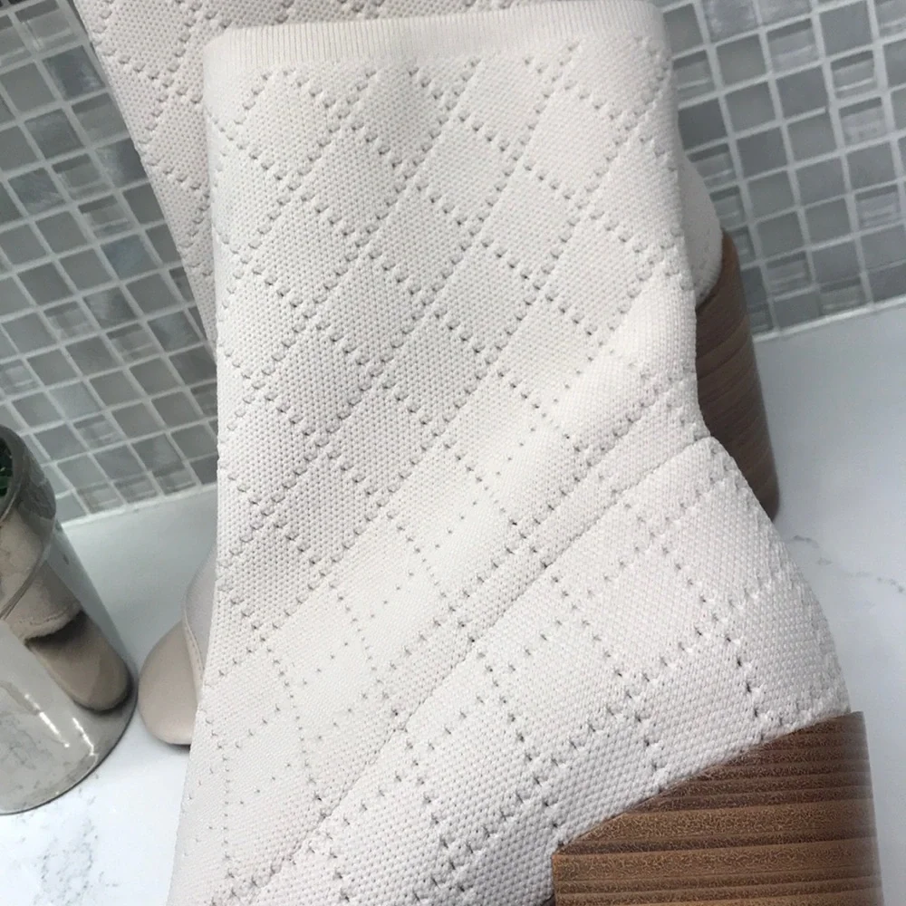 Kelsi Dagger Brooklyn Macey Knit Peep Toe Bootie